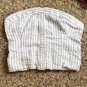 Hollister striped tube top size small